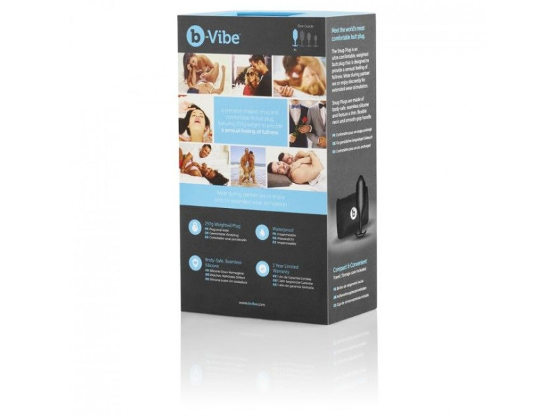 B-VIBE - SNUG ANAL PLUG 4 BLACK