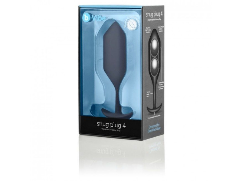 B-VIBE - SNUG ANAL PLUG 4 BLACK