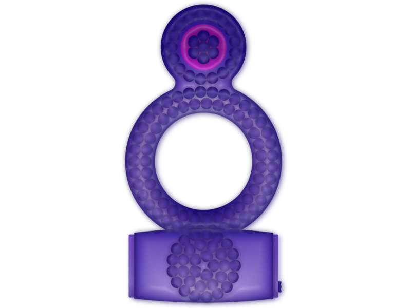 CASUAL LOVE - RING VIBRATING DOUBLE PLEASURE PURPLE