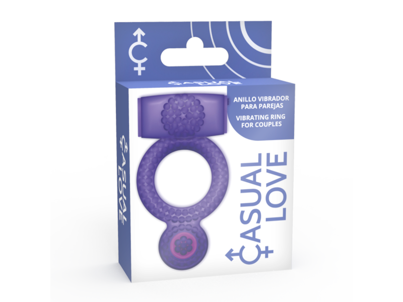 CASUAL LOVE - RING VIBRATING DOUBLE PLEASURE PURPLE