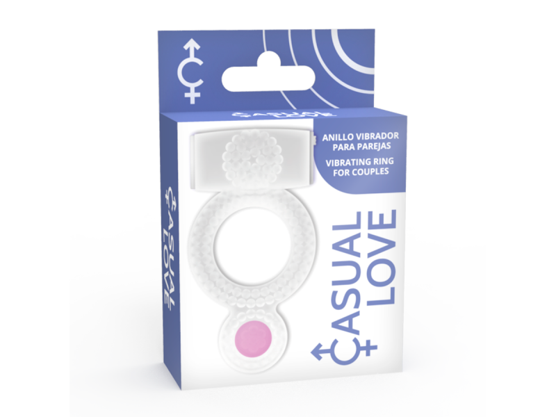 CASUAL LOVE - RING VIBRATING DOUBLE PLEASURE TRANSPARENT