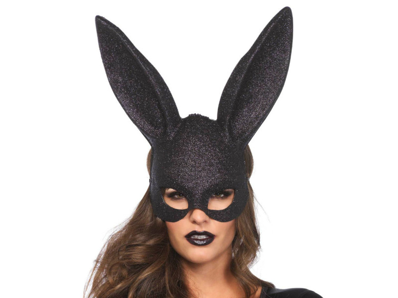 LEG AVENUE - GLITTER MASQUERADE RABBIT MASK