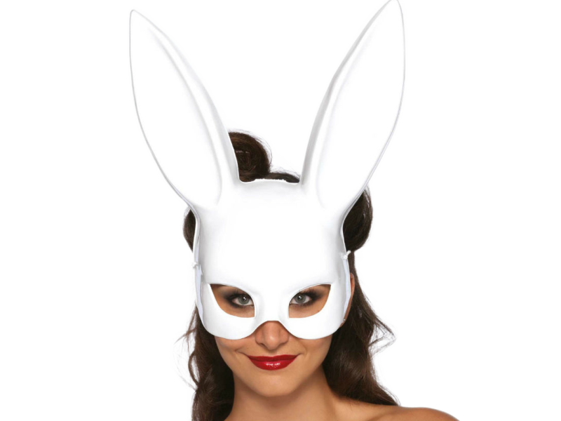 LEG AVENUE - MASQUERADE RABBIT MASK WHITE