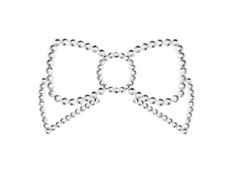 BIJOUX - MIMI BOW SILVER NIPPLE COVERS