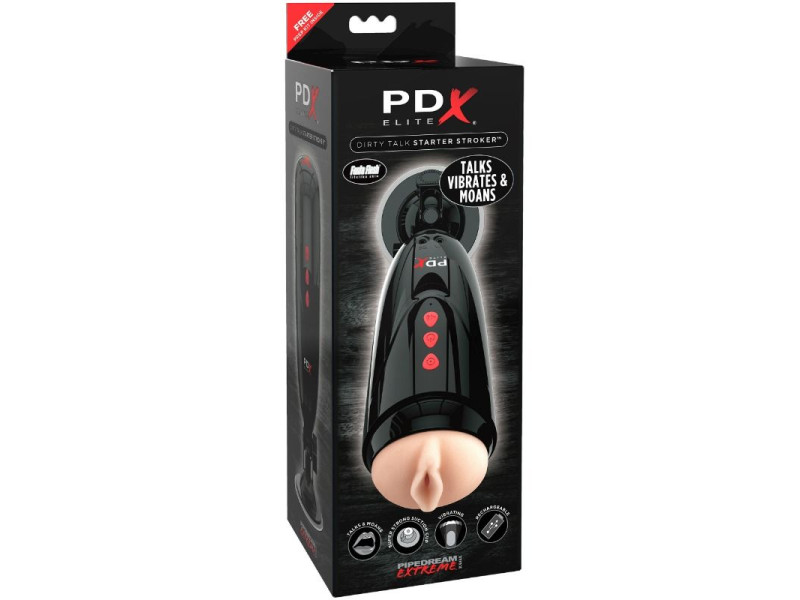 PDX ELITE - DIRTY TALK STARTER STROKER