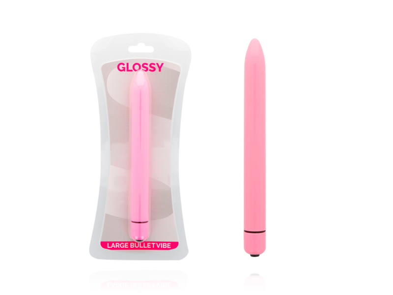 GLOSSY - SLIM VIBRATOR PINK