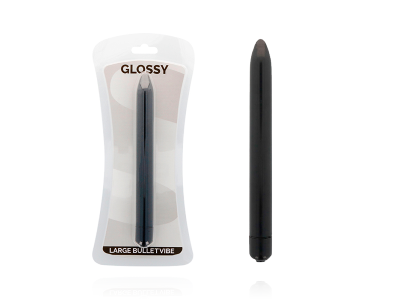 GLOSSY - SLIM VIBRATOR BLACK