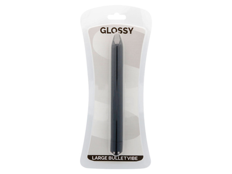 GLOSSY - SLIM VIBRATOR BLACK