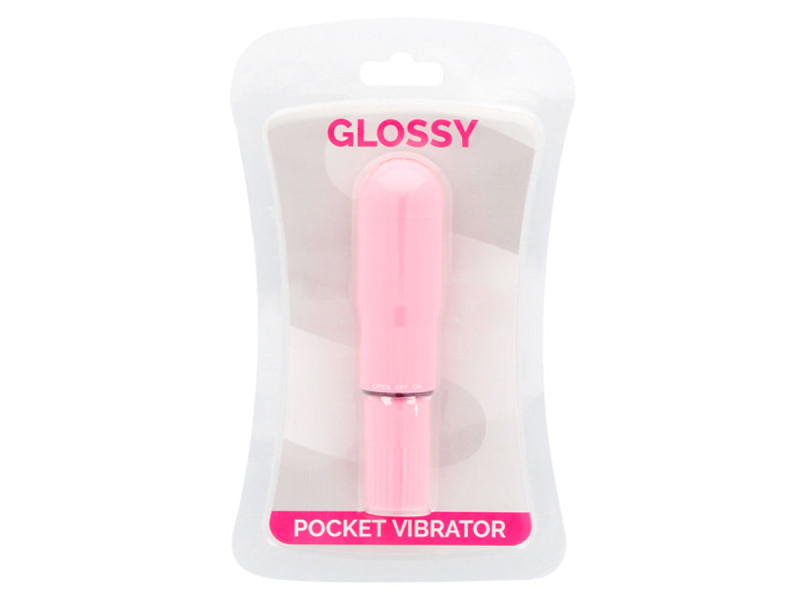 GLOSSY - POCKET VIBRATOR PINK