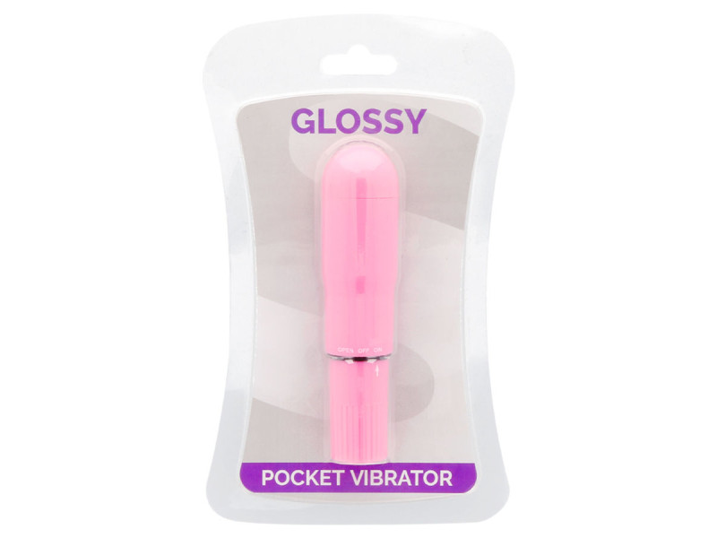 GLOSSY - POCKET VIBRATOR DEEP ROSE