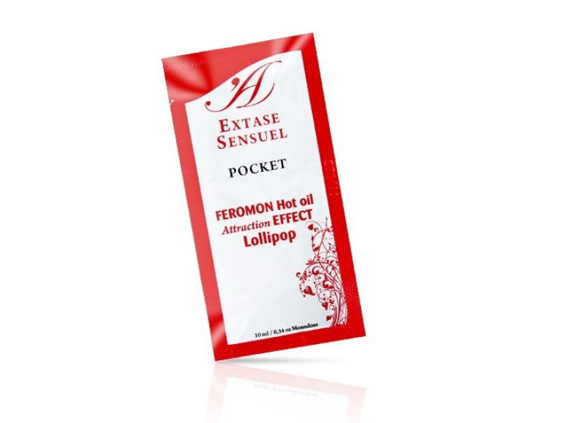 EXTASE SENSUAL - MASSAGE OIL WITH HEAT EFFECT PHEROMONES LOLLIPOP 10 ML