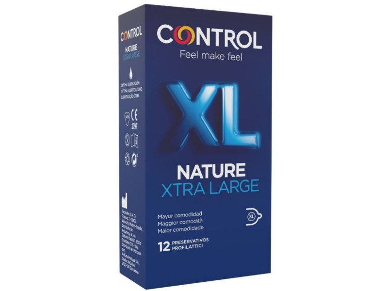 CONTROL - ADAPTA NATURE XL CONDOMS 12 UNITS