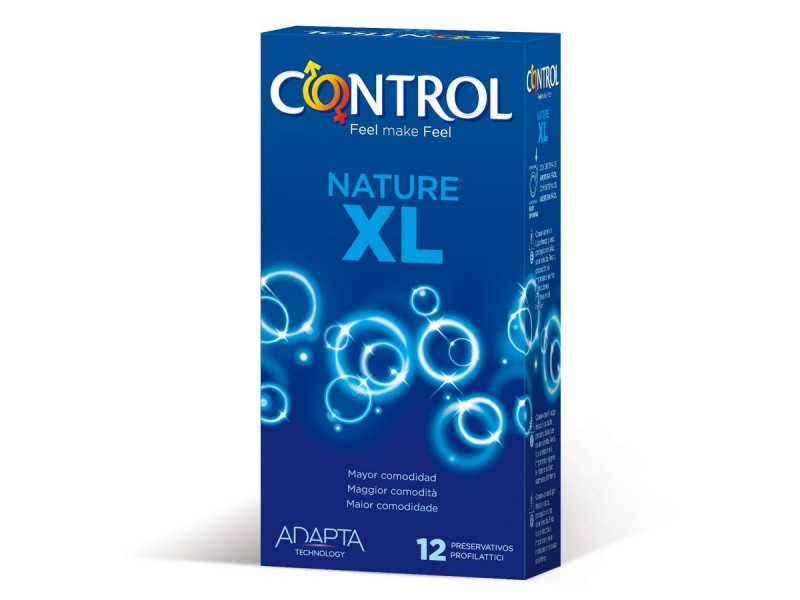 CONTROL - ADAPTA NATURE XL CONDOMS 12 UNITS