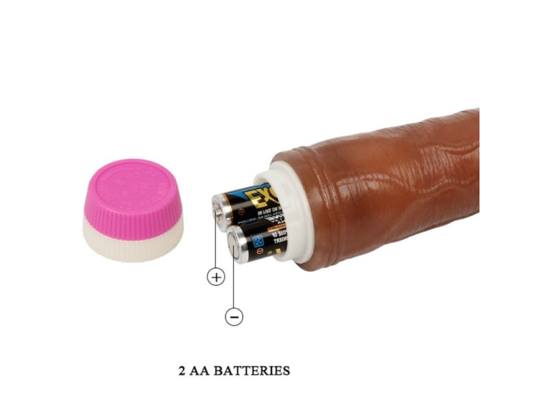 BAILE - WAVES OF PLEASURE VIBRATOR 23 CM BROWN