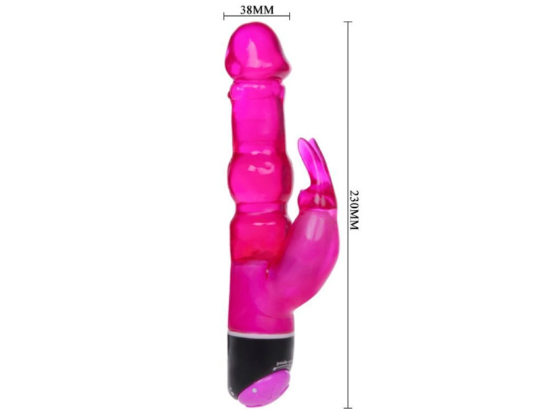 BAILE - WAVES OF PLEASURE FANTASY VIBRATOR WITH LILAC RABBIT 23 CM