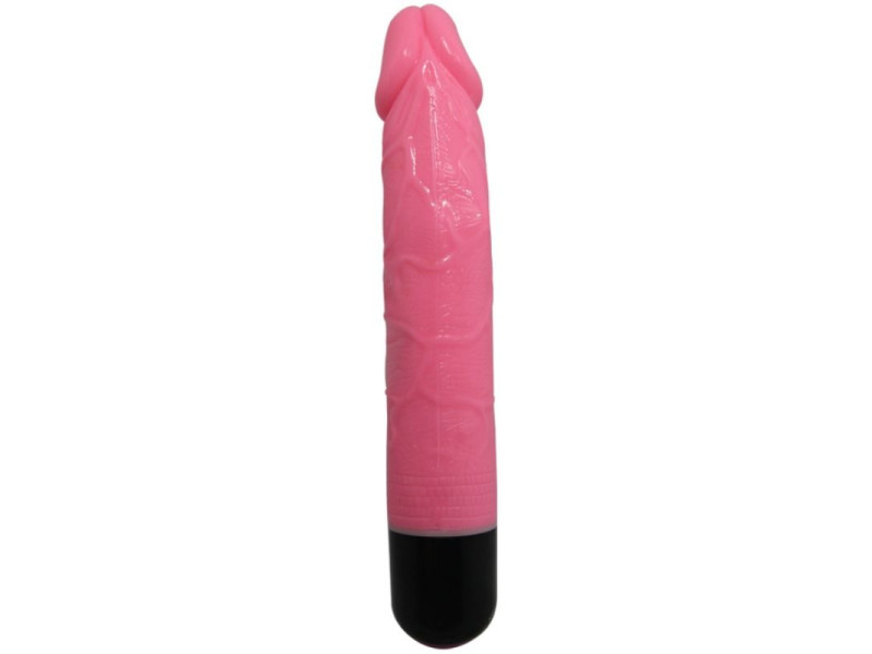 BAILE - COLORFUL SEX REALISTIC VIBRATOR PINK 23 CM