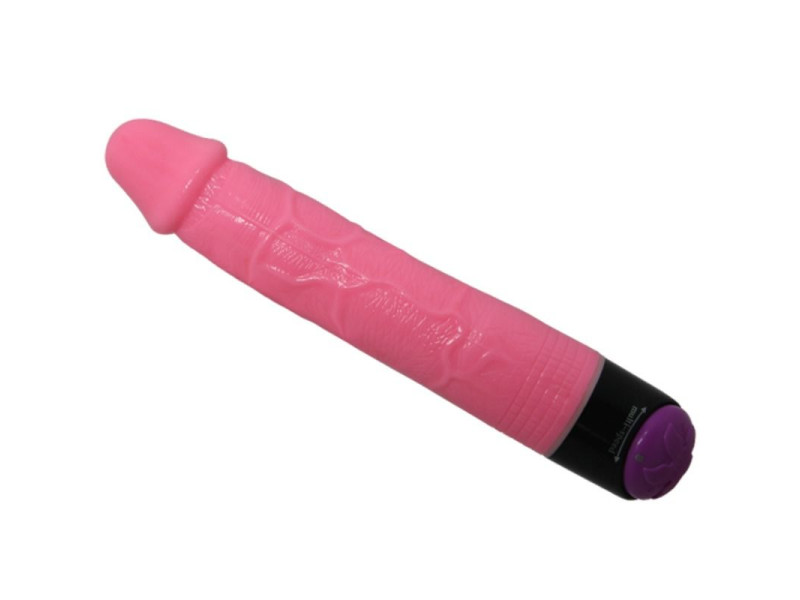 BAILE - COLORFUL SEX REALISTIC VIBRATOR PINK 23 CM