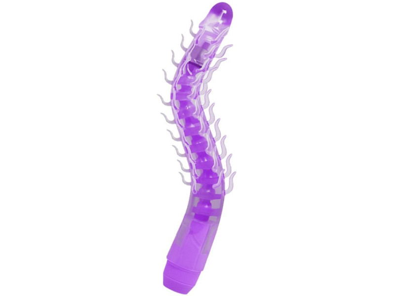 BAILE - FLEXI VIBE SENSUAL SPINE BENDABLE VIBRATING DILDO LILAC 23.5 CM