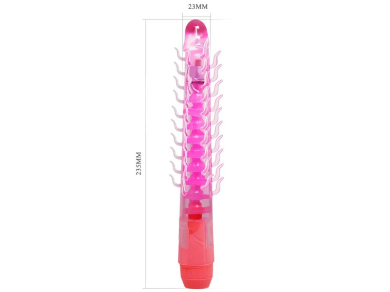 BAILE - FLEXI VIBE SENSUAL SPINE BENDABLE VIBRATING DILDO LILAC 23.5 CM