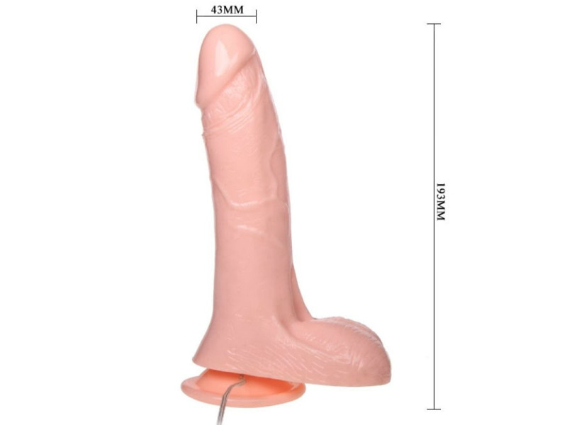 BAILE - INFLATABLE REALISTIC DILDO WITH SUCTION CUP 15 CM