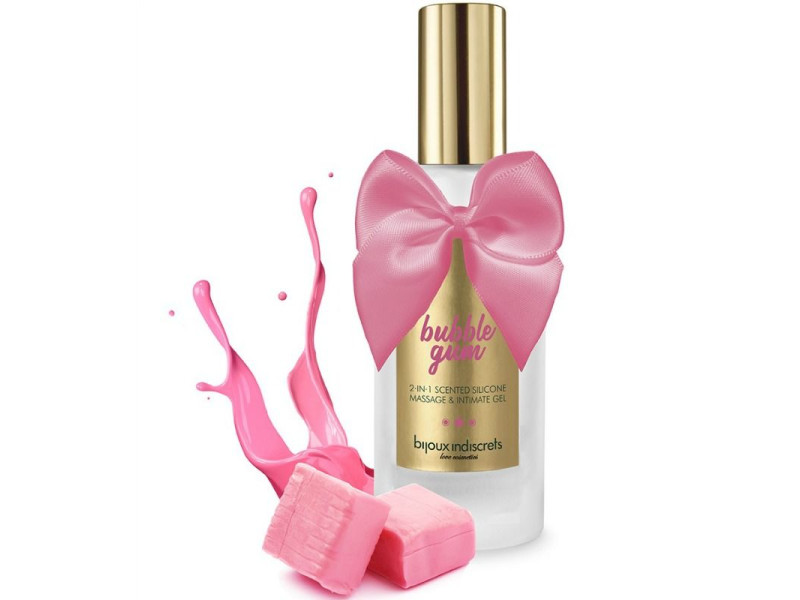 BIJOUX - BUBBLE GUM GEL 2 IN 1 SILICONE STRAWBERRY GUM 100 ML