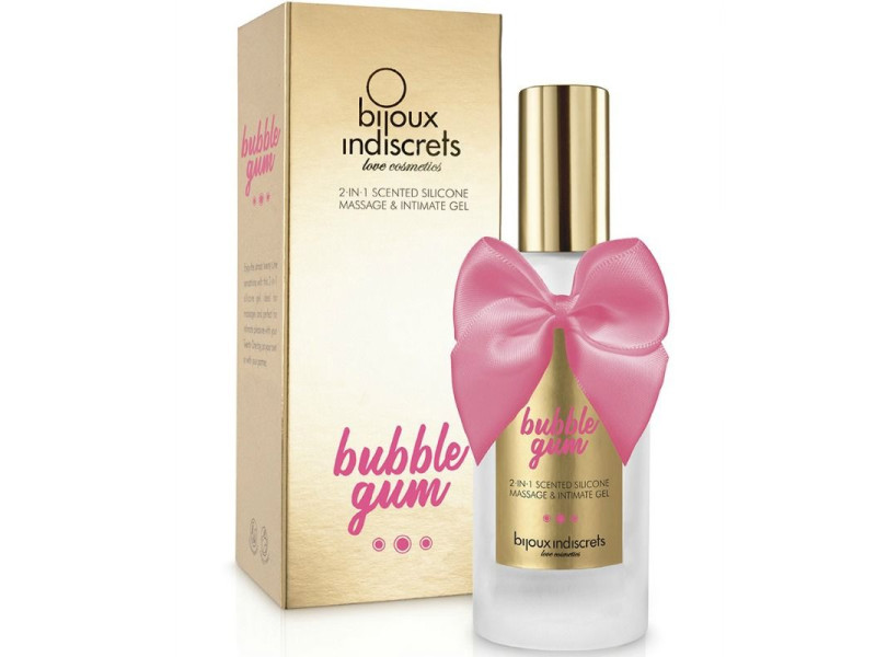 BIJOUX - BUBBLE GUM GEL 2 IN 1 SILICONE STRAWBERRY GUM 100 ML