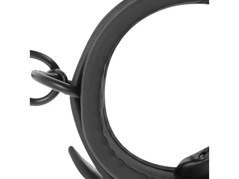 FETISH SUBMISSIVE - VEGAN LEATHER HANDCUFFS WITH NOPRENE LINING