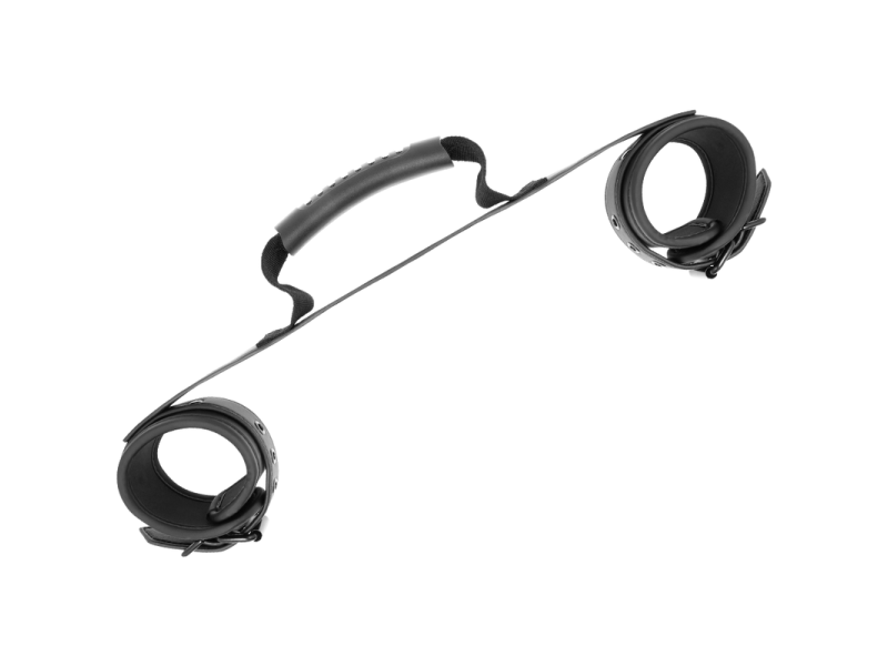 FETISH SUBMISSIVE - NOPRENE LINING HANDCUFFS WITH HANDLE