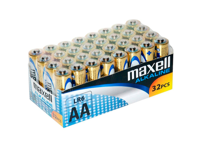 MAXELL - BATTERY ALCALINA AA LR6 PACK*32 UDS