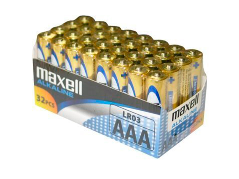 MAXELL - BATTERY AAA LR03 PACK*32 UDS