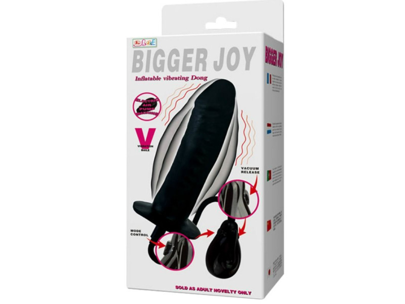 BAILE - BIGGER JOY INFLATABLE DILDO WITH VIBRATION 16 CM