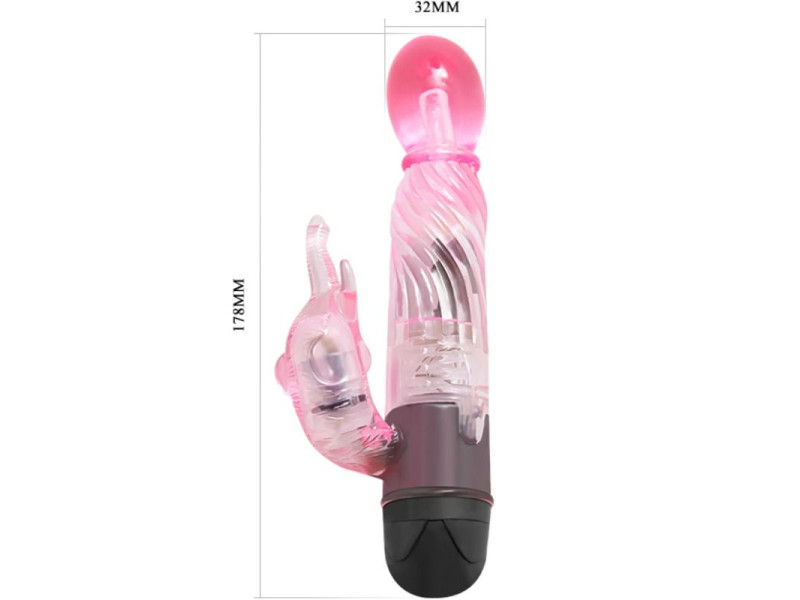 BAILE - GIVE YOU A KIND OF LOVER VIBRATOR WITH PINK RABBIT 10 MODES