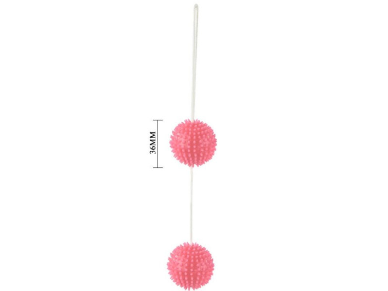 BAILE - A DEEPLY PLEASURE PINK TEXTURED BALLS 3.6 CM