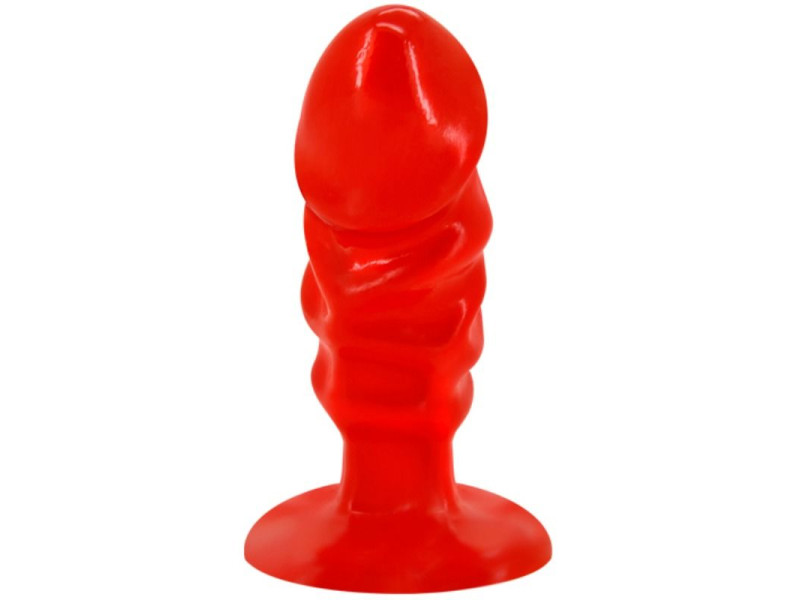 BAILE - UNISEX ANAL PLUG WITH RED SUCTION CUP