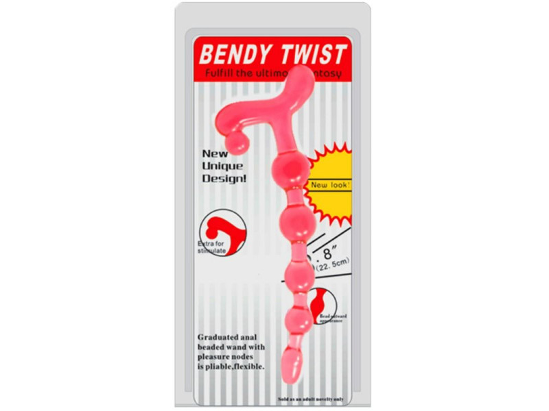 BAILE - BENDY TWIST RED ANAL BALLS