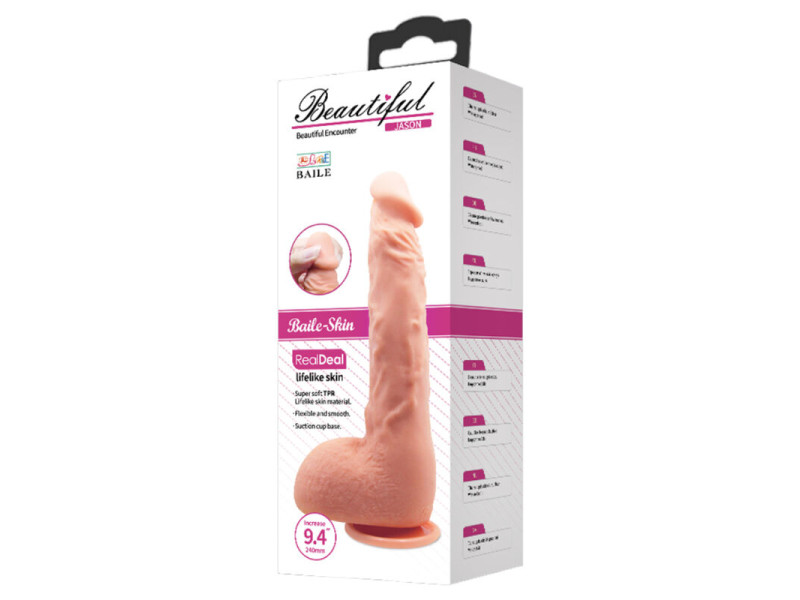 BAILE - REALISTIC DILDO JASON NATURAL 24 CM