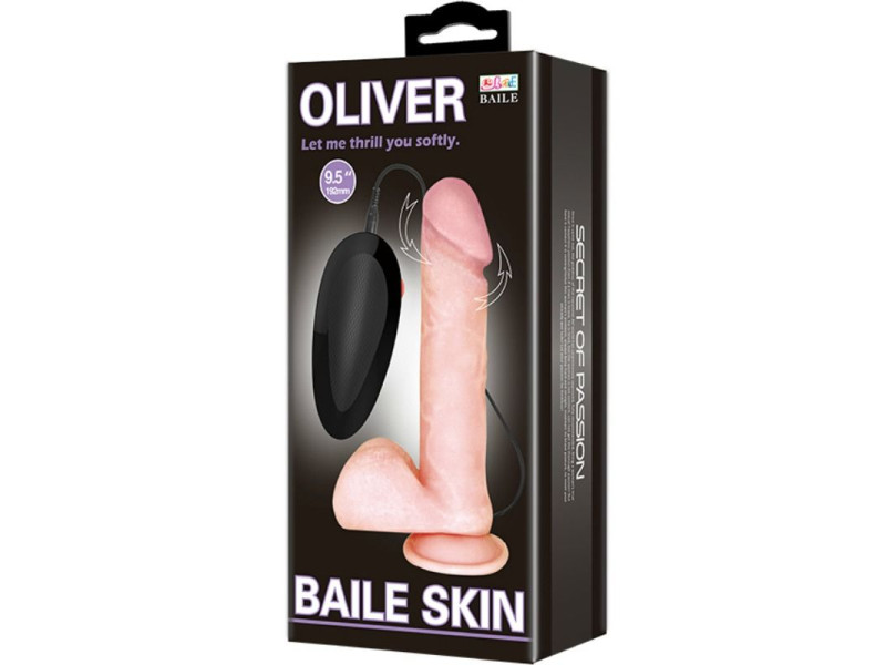 BAILE - OLIVER REALISTIC VIBRATOR WITH ROTATION FUNCTION