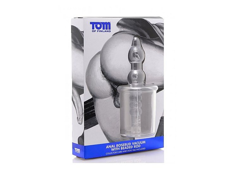 TOM OF FINLAND - ANAL ROSEBUD VACUUM WITH BEABED TRANSPARENT