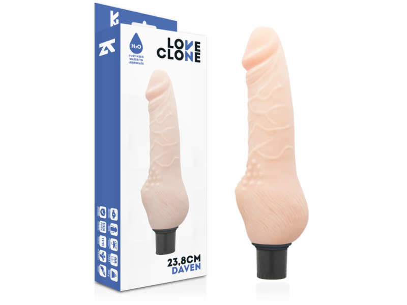 LOVECLONE - DAVEN SELF LUBRICATION REALISTIC 23.8 CM -O- 3.8 CM