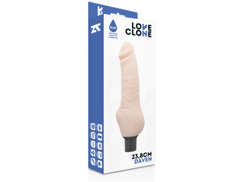 LOVECLONE - DAVEN SELF LUBRICATION REALISTIC 23.8 CM -O- 3.8 CM