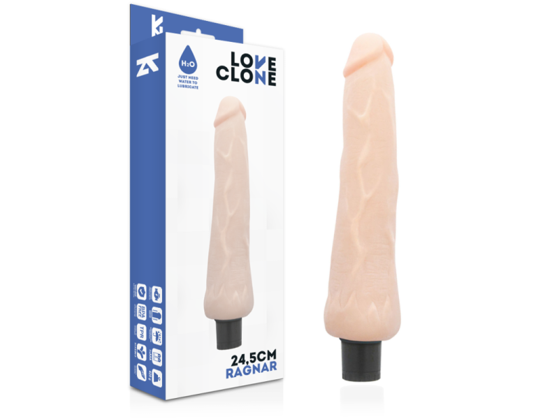 LOVECLONE - RAGNAR SELF LUBRICATION VIBRATOR 24.5 CM -O- 3.5 CM