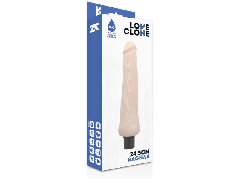 LOVECLONE - RAGNAR SELF LUBRICATION VIBRATOR 24.5 CM -O- 3.5 CM