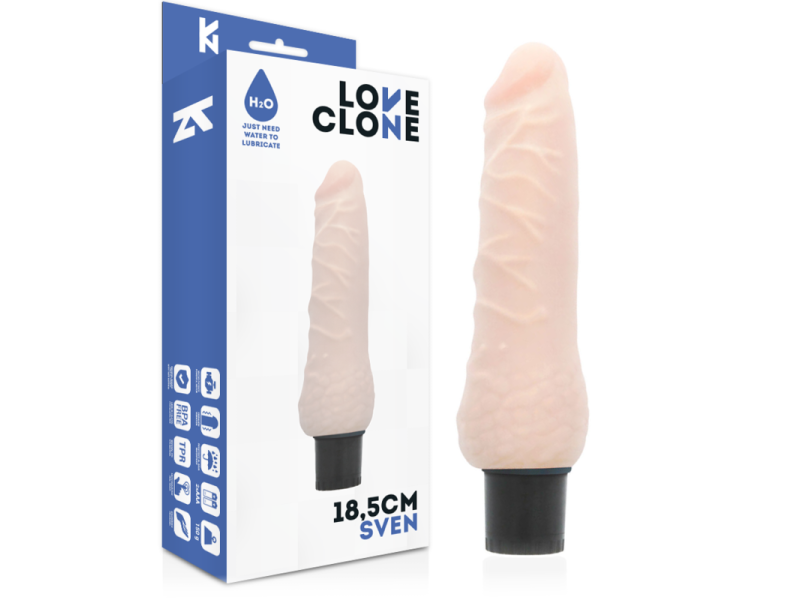 LOVECLONE - SVEN SELF LUBRICATION VIBRATOR 18.5 CM -O- 3.3 CM