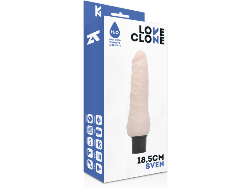 LOVECLONE - SVEN SELF LUBRICATION VIBRATOR 18.5 CM -O- 3.3 CM