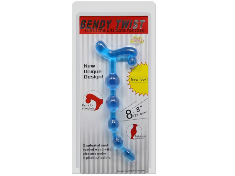 BAILE - BENDY TWIST BLUE ANAL BALLS