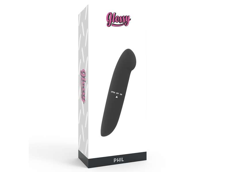 GLOSSY - PHIL VIBRATOR BLACK