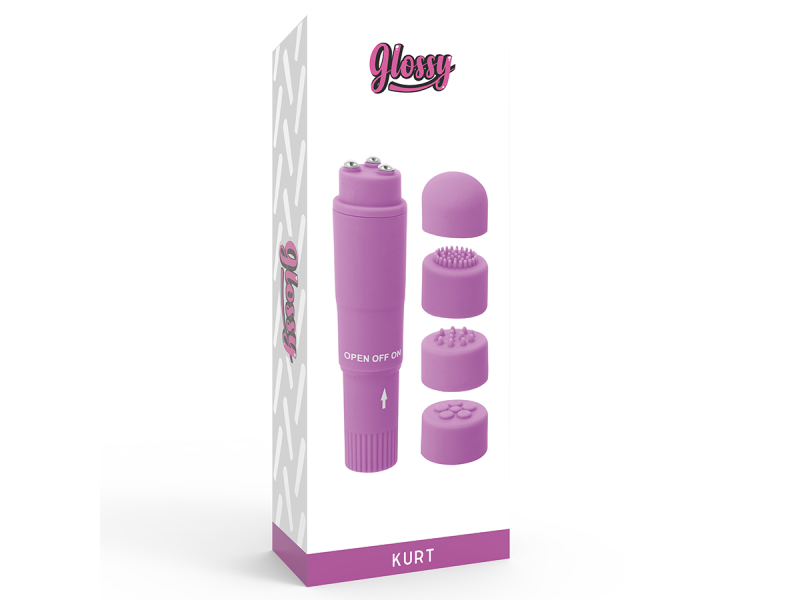 GLOSSY - KURT POCKET MASSAGER PURPLE