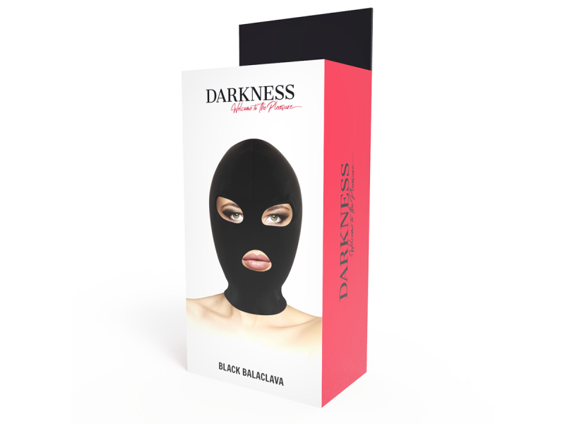 DARKNESS - BDSM SUBMISSION MASK MOUTH AND EYES BLACK