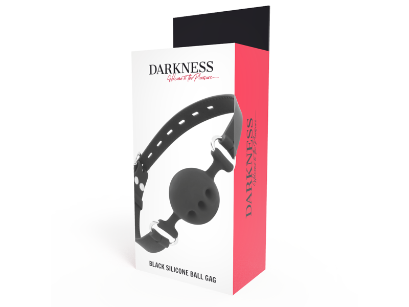 DARKNESS - BLACK BREATHABLE SILICONE GAG