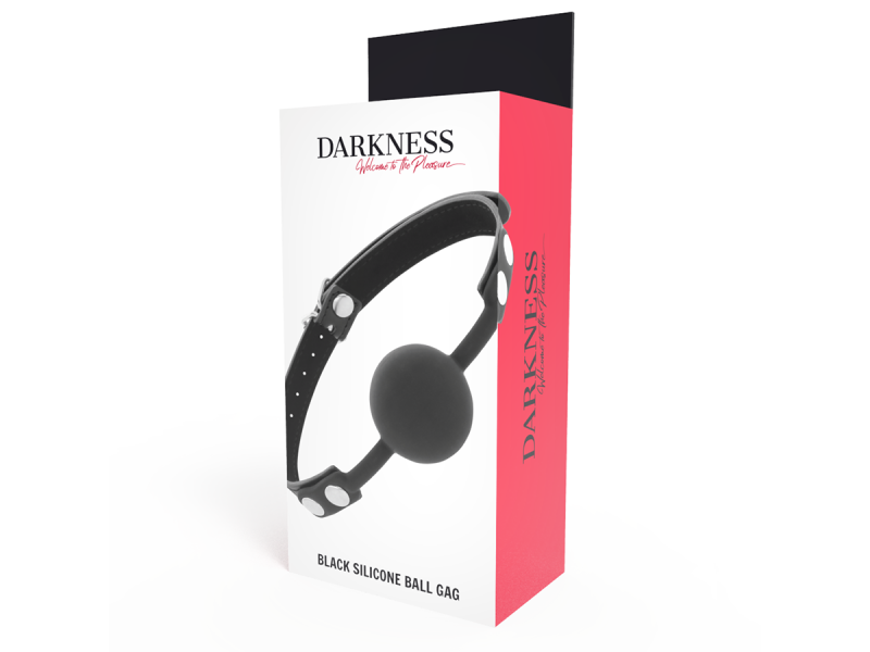 DARKNESS - BLACK SILICONE GAG